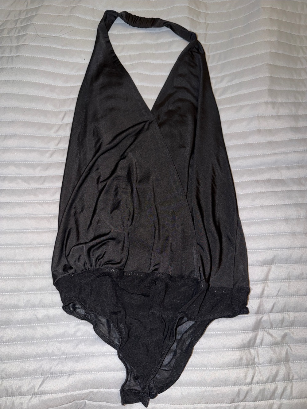 Black Halter Bodysuit